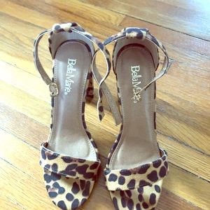 Leopard print sandals